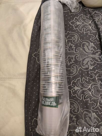 Стаканы пластиковые одноразовые 0.5 литра 50 шт