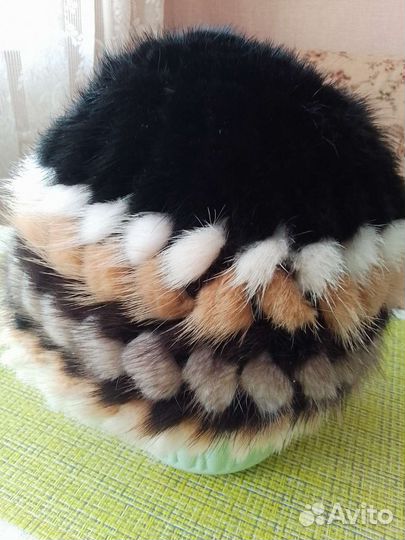 Шапка норковая женская