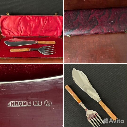 Набор столовых приборов,серебро Англия