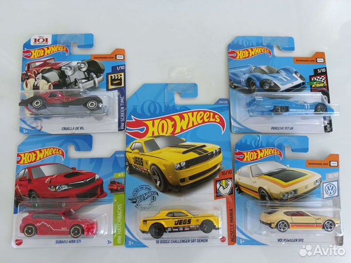 Hot wheels модели