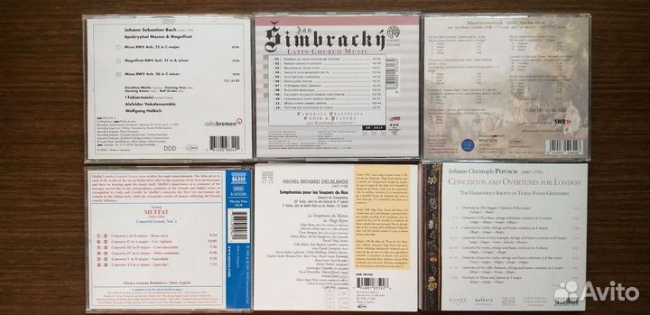 Сd Bach,Graun,Symbracky,Delalande,Muffat,Pepusch