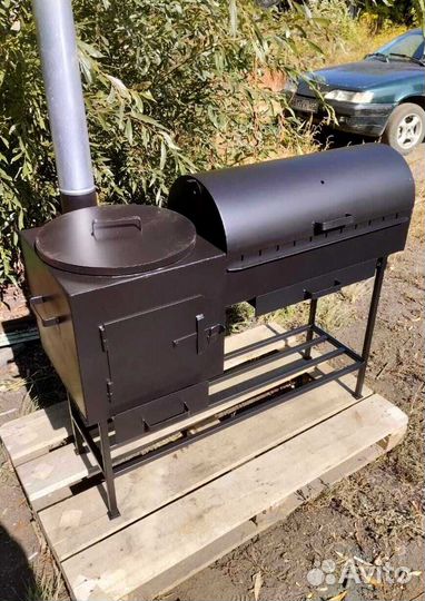 Мангал казан барбекю 4-6 мм с декором