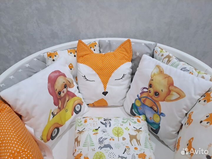 Бортики в кроватку новые