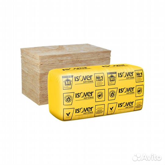 Утеплитель Isover Каркас-П34 1170х610х100 мм, 10 шт