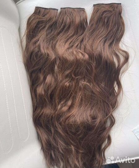 Волосы на заколках