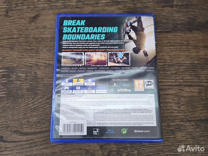 Tony Hawk 1+2 ps4