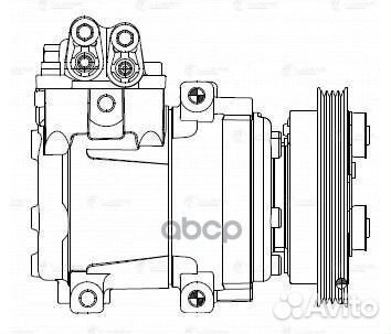 Компрессор кондиц. для а / м hyundai getz (02)
