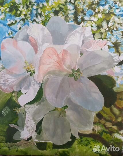 Картина маслом на холсте цветы