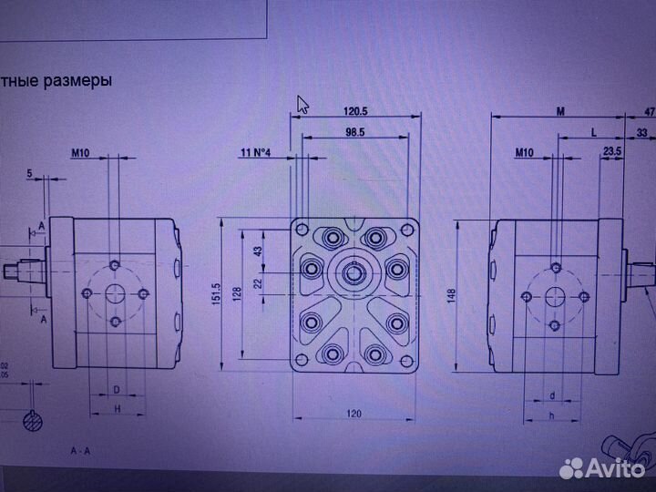 Насос шестеренчатый ALP3-D-40-FG