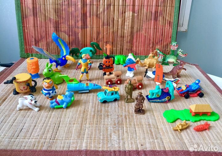 Игрушки из киндер сюрприза 90х вкладыши