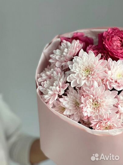 Букет «Малиновый десерт»