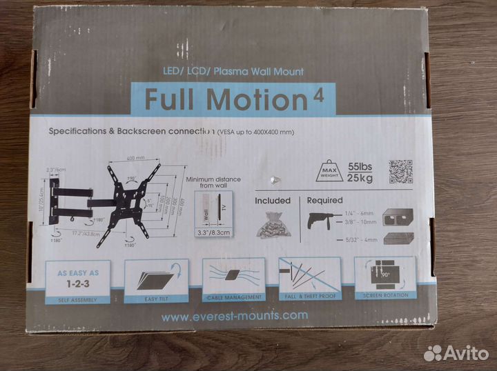 Plasma Настенный кронштейн новый