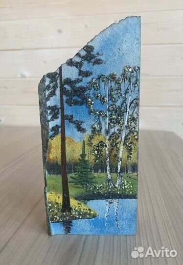 Камень интерьерный малахитовый