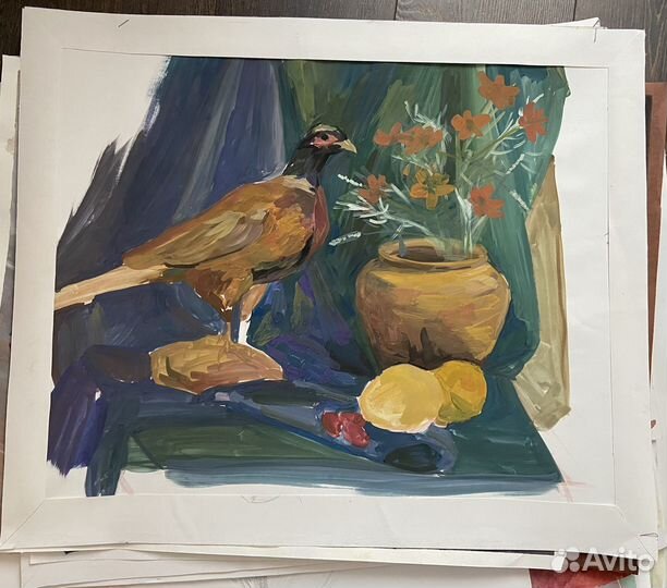 Картина гуашью