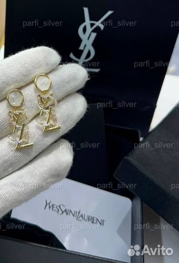 Серьги yves saint laurent
