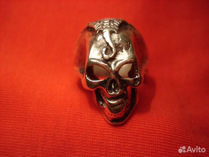 Перстeнь Череп Чужой США Скорпион Серебро