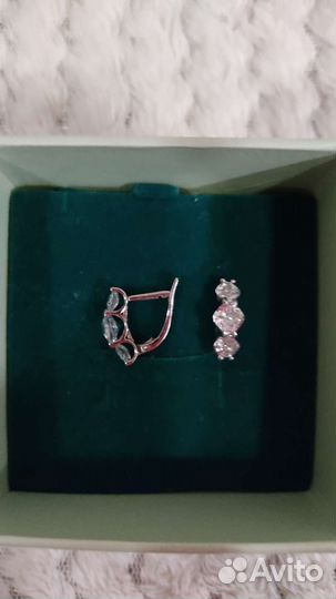 Серебряные серьги новые