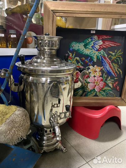 Антикварная лавка самовары на дровах