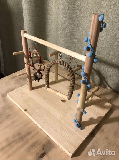 Игровая площадка для попугая(птиц)присадка игрушки