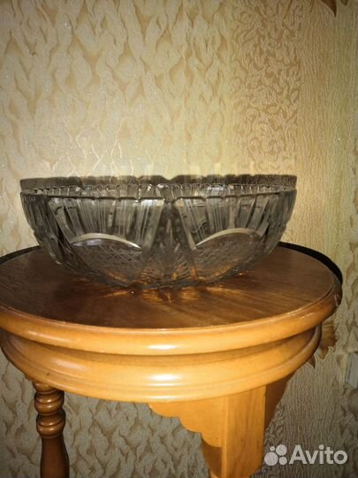 Салатник хрустальный