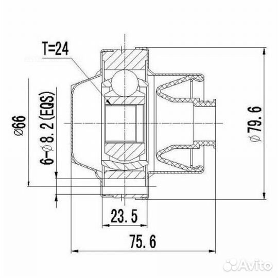 Zikmar Z87092R Шрус Карданного Вала