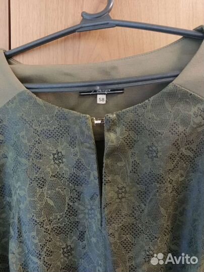Платье женское 56 58 размер зеленое