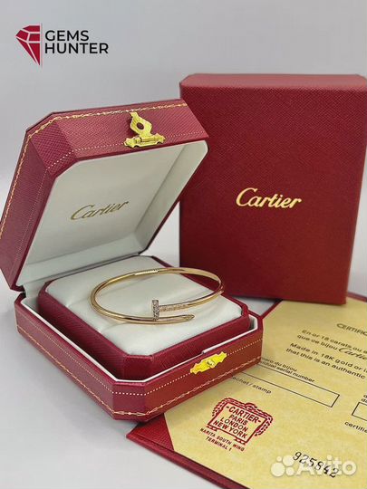 Браслет золотой cartier гвоздь