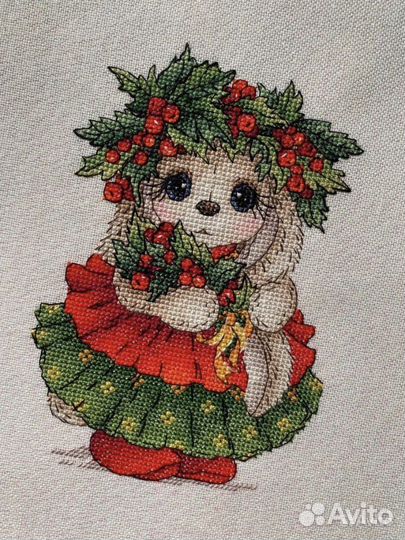 Картина вышитая крестом ручная работа