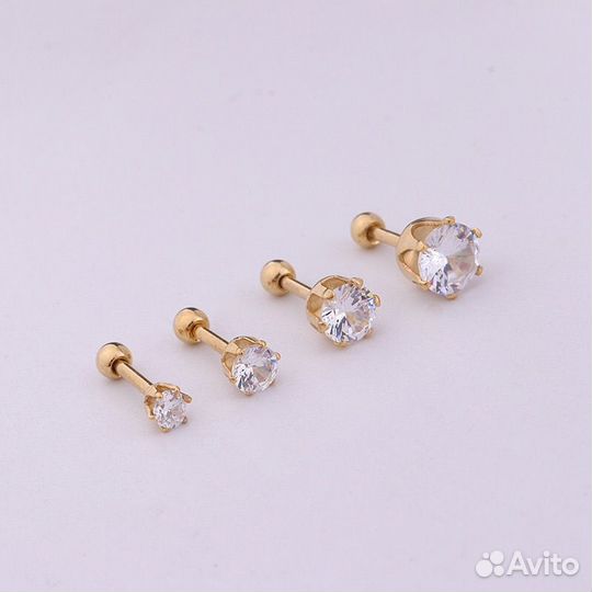 Серьги гвоздики