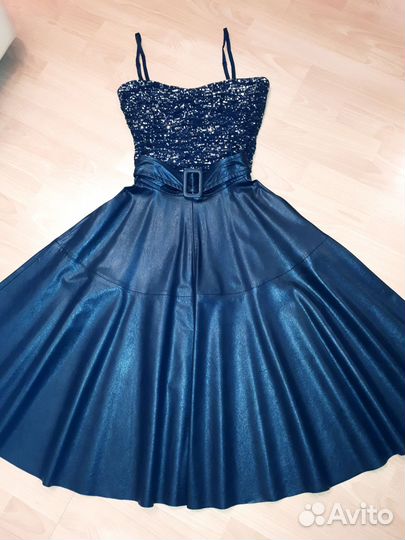 Кожаная юбка и топ love republic