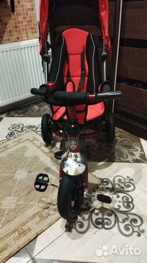 Детский трехколесный велосипед коляска