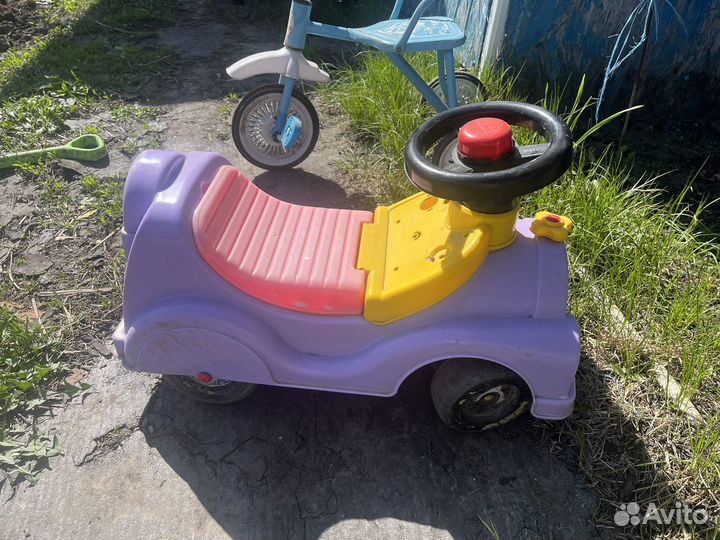 Велосипед с родительской ручкой