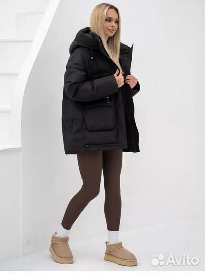 Пуховик женский зимний оверсайз