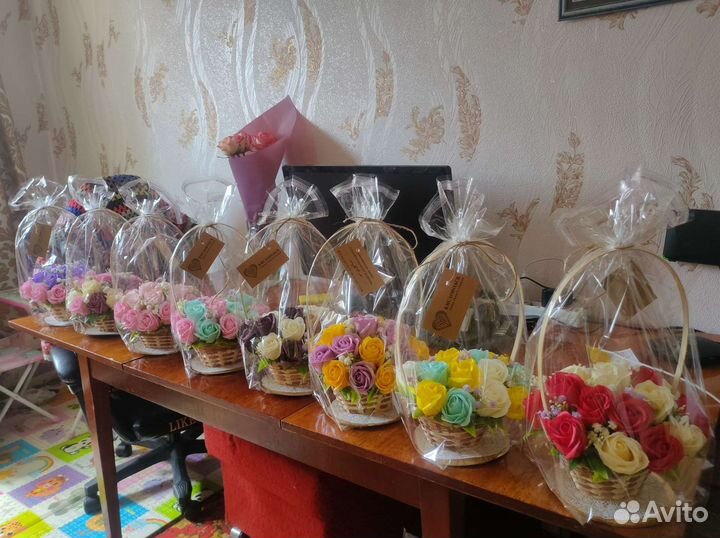 Мыльные цветы букет