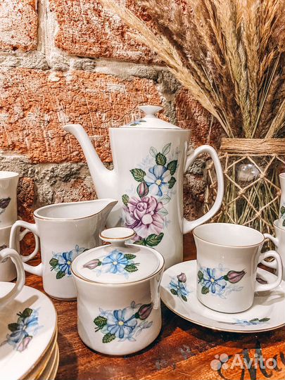 Фарфоровый кофейный сервиз Porselana