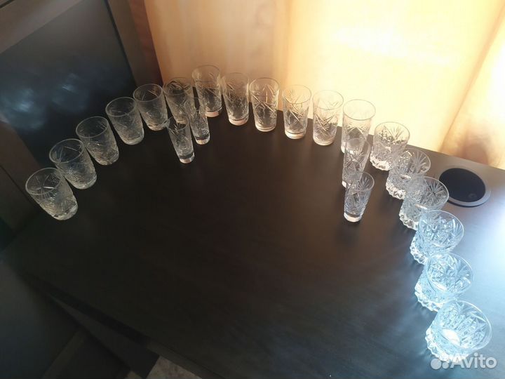 Хрустальные рюмки СССР