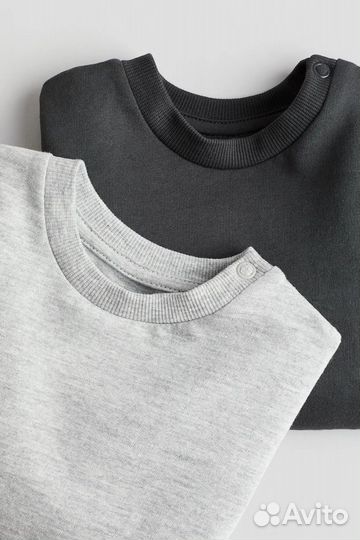H&M Свитшоты комплект 2 шт (62), новые