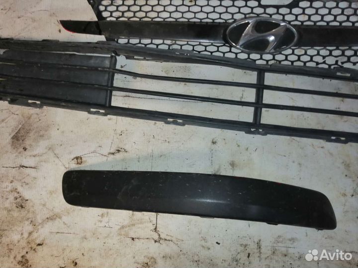 Молдинг бампера правый hyundai getz