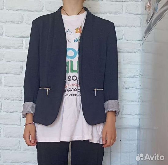Пиджак школьный синий для девочки