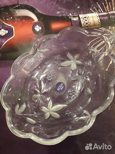 Хрустальная салатница СССР