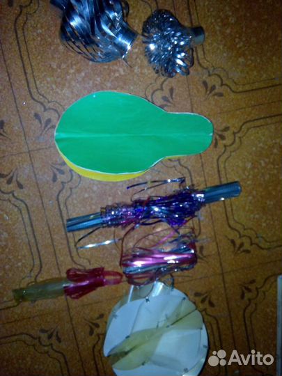 Ватные игрушки Елочные СССР, бумажные