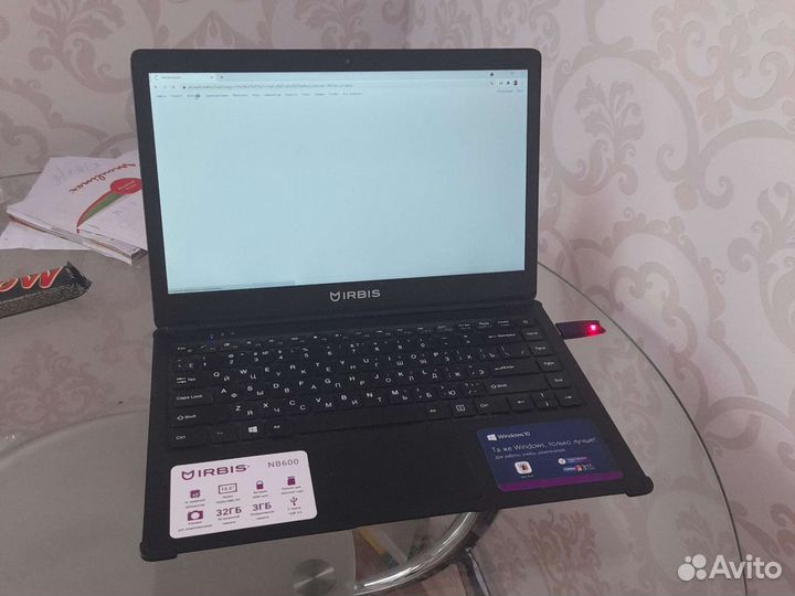 Ноутбук asus Irbis nb600