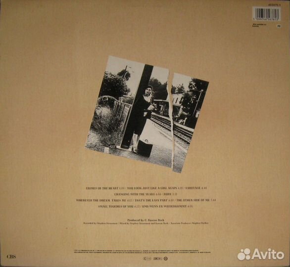 LP Ute Lemper – Crimes Of The Heart - 1989 UK