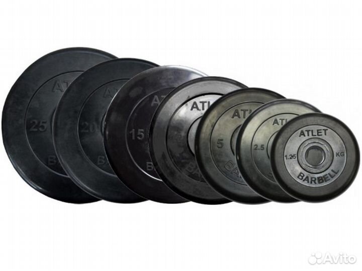 Блины для штанги Barbell Atlet. Новые, в наличии