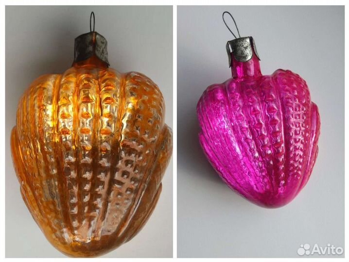 Елочные игрушки СССР: ракушки, кристаллы и другие