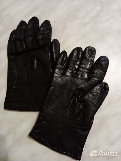 Перчатки женские,кожа