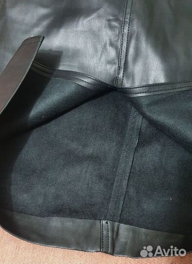 Юбка экокожа bershka