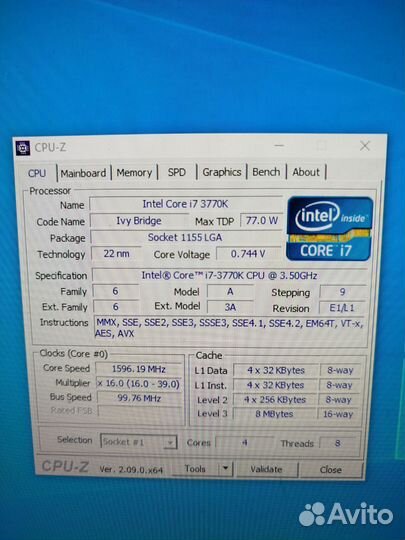 I7 3770K 16Гб Материнская плата с цп и озу