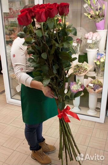 Высокие Розы Гиганты Доставка Круглосуточно