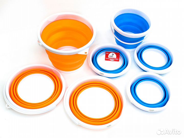 Ведра силиконовые для рыбалки